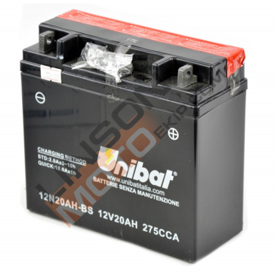 Μπαταρία μοτοσυκλέτας Unibat 20 Ah, 12 V - 12N20AH-BS